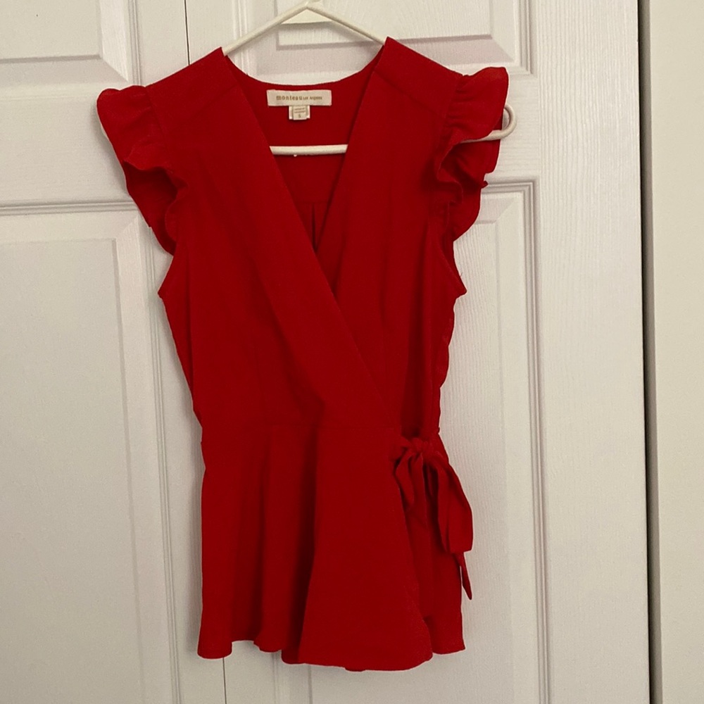Red blouse